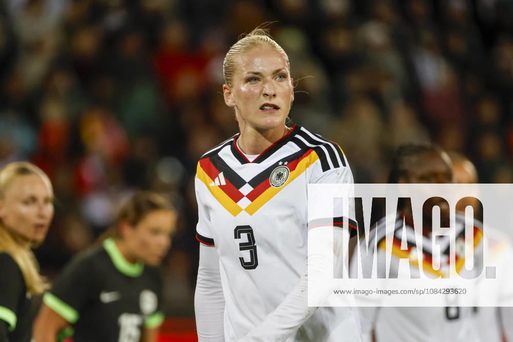 Camilla Küver, Kuver Germany, 03, Facial Expressions, Emotion, Germany, Soccer, Women, Friendly Match, 2026, Germany vs. Australia, October 9, 2026, Karlsruhe BBBank Wildpark, Germany