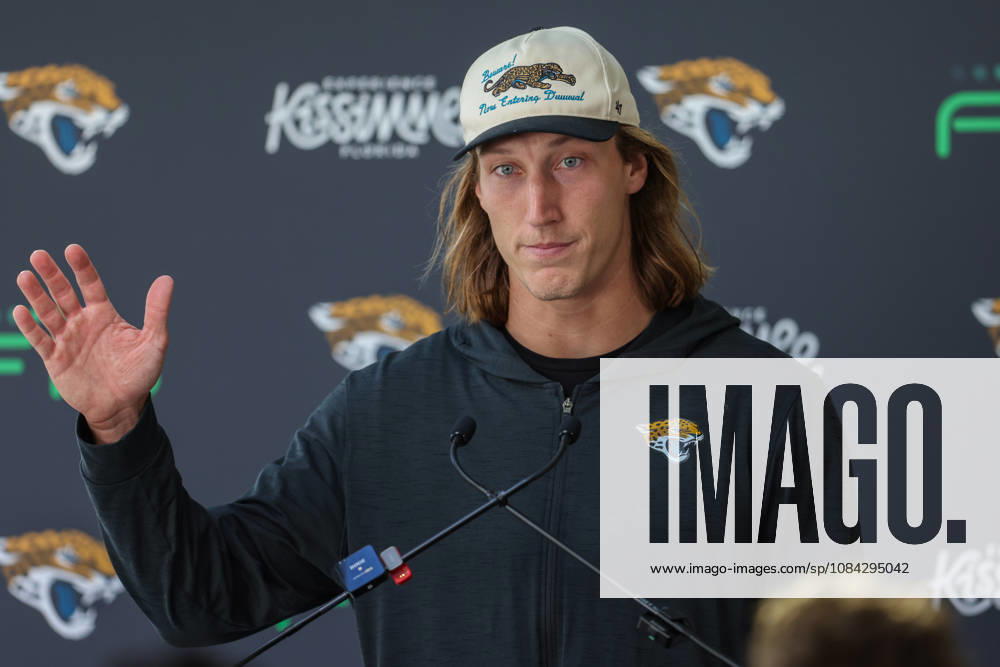 CHADLER’S CROSS, ENGLAND - October 9th: Trevor Lawrence of the Jacksonville Jaguars media Q&A session during the Jacksonville Jaguars training session at The Grove on October 9, 2026 in Chandler’s Cross, England on October 9th 2026, in Hertfordshire England. Phillip Rocker SPP