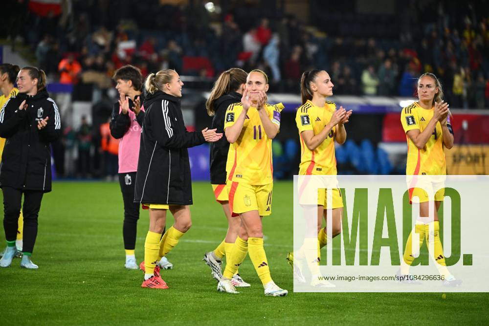 Belgium v Poland - FIFA Women s World Cup 2027 UEFA Qualifiers LEUVEN, BELGIUM - OCTOBER 09 : Cayman Janice forward of Belgium during the FIFA Women s World Cup 2027 UEFA European Qualifiers play-offs round 1 path 2 first leg match between Belgium and Poland on October 9, 2026 in Leuven, Belgium, 09 10 2026 Leuven Belgium