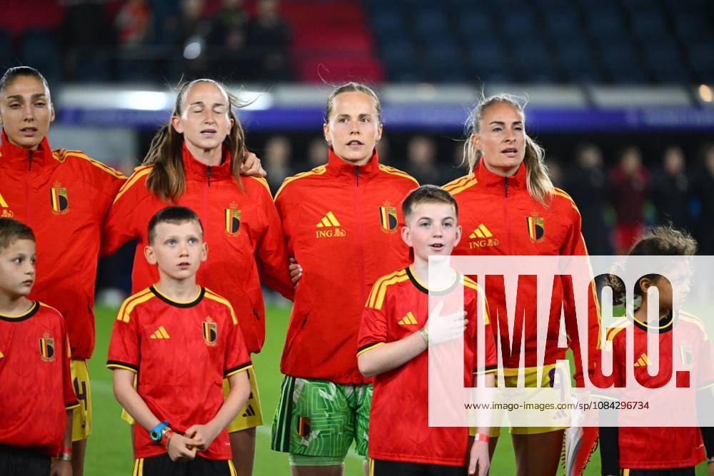 Belgium v Poland - FIFA Women s World Cup 2027 UEFA Qualifiers LEUVEN, BELGIUM - OCTOBER 09 : Players of Belgium during the FIFA Women s World Cup 2027 UEFA European Qualifiers play-offs round 1 path 2 first leg match between Belgium and Poland on October 9, 2026 in Leuven, Belgium, 09 10 2026 Leuven Belgium