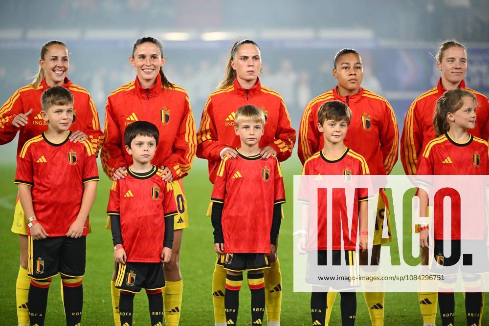 Belgium v Poland - FIFA Women s World Cup 2027 UEFA Qualifiers LEUVEN, BELGIUM - OCTOBER 09 : Players of Belgium during the FIFA Women s World Cup 2027 UEFA European Qualifiers play-offs round 1 path 2 first leg match between Belgium and Poland on October 9, 2026 in Leuven, Belgium, 09 10 2026 Leuven Belgium