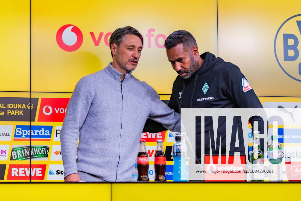 Bundesliga 1, Matchday 5, Borussia Dortmund vs. Werder Bremen on October 9, 2026; Postgame press conference with Niko Kovac and Daniel Thioune