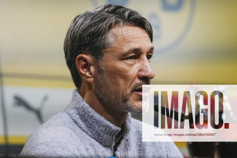 Soccer, Bundesliga 1, Borussia Dortmund vs. SV Werder Bremen: Head Coach Niko Kovac of Dortmund during the press conference. DFL and DFB regulations prohibit any use of photographs as image sequences and or quasi-video. Dortmund