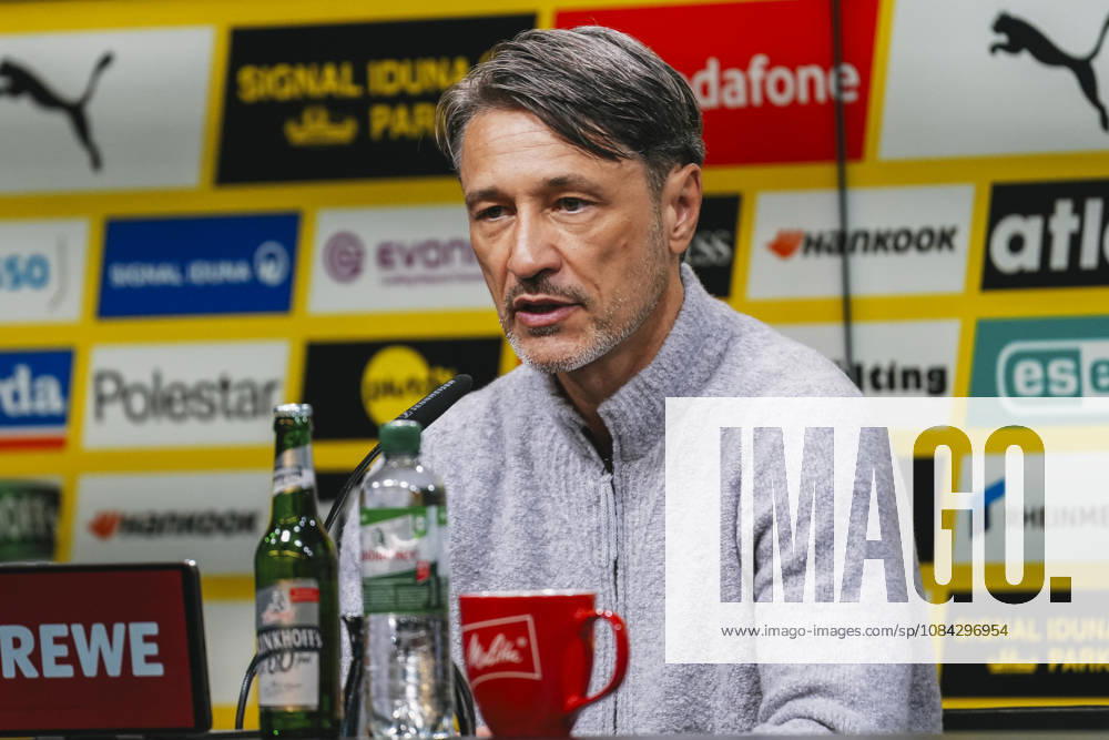 Soccer, Bundesliga 1, Borussia Dortmund vs. SV Werder Bremen: Head Coach Niko Kovac of Dortmund during the press conference. DFL and DFB regulations prohibit any use of photographs as image sequences and or quasi-video footage of Dortmund.