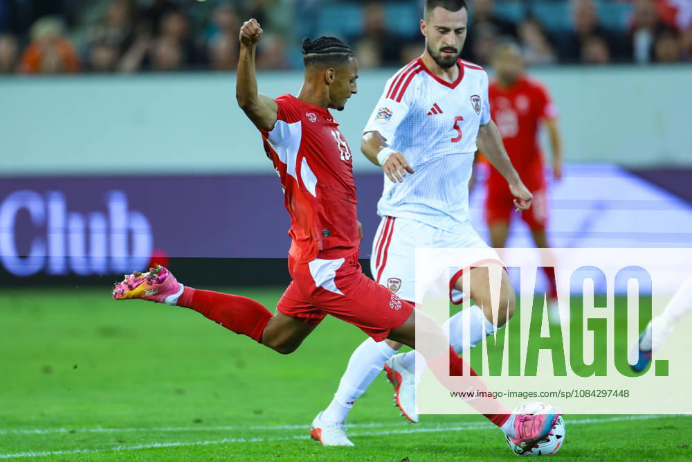 Mohameth Djibril Ibrahima Sow (15, Switzerland) during the UEFA Nations League match between Switzerland and North Macedonia at thermoplan arena on October 6, 2026 in Lucerne, Switzerland.