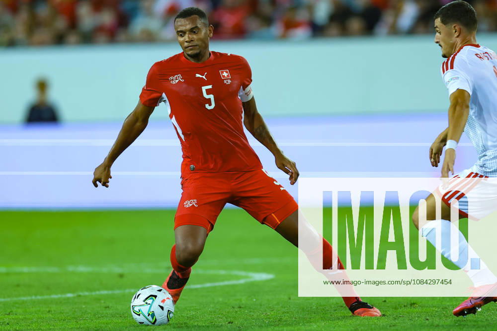 Manuel Akanji (5, Switzerland) during the UEFA Nations League match between Switzerland and North Macedonia at thermoplan arena on October 6, 2026 in Lucerne, Switzerland.