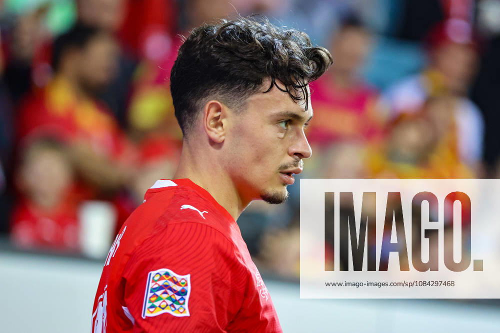 Fabian Rieder (22, Switzerland) during the UEFA Nations League match between Switzerland and North Macedonia at thermoplan arena on October 6, 2026 in Lucerne, Switzerland.
