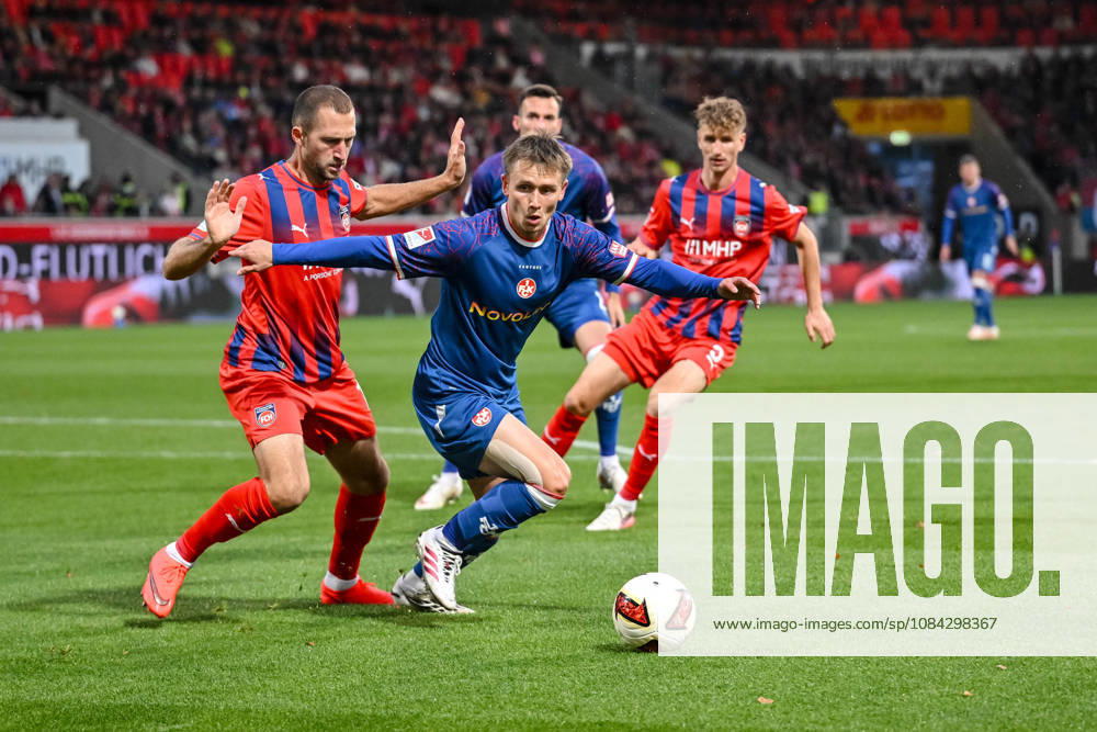 Jonas Foehrenbach of 1 FC Heidenheim 1846 and Naatan Skyttae of 1 FC Kaiserslautern in a tackle during the 2. Bundesliga match between 1 FC Heidenheim and 1 FC Kaiserslautern, at the Voith Arena on October 9, 2026, in Heidenheim an der Brenz, Germany. Photo by Harry Langer, DeFodi Images. Jonas Foehrenbach of 1 FC Heidenheim 1846 and Naatan Skyttae of 1 FC Kaiserslautern battle for the ball during the 2. Bundesliga match between 1 FC Heidenheim and 1 FC Kaiserslautern at Voith Arena on October 9, 2026 in Heidenheim an der Brenz, Germany Photo by Harry Langer DeFodi Images DFB and DFL regulations prohibit any use of photographs as image sequences and or quasi-video Photo by Harry Langer DeFodi Images DFB and DFL regulations prohibit any use of photographs as imSEQUENCES AND OR QUASI-VIDEO