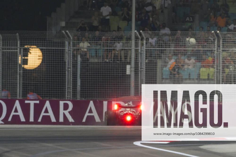 Sergio Perez crashed his Cadillac at Turn 4 Turn 5 during SQ1, smashing the front nose into the barriers,Friday, 9 October , Singapore Grand Prix 2026, Marina Bay Street Circuit, Singapore 2026. Formula 1: Singapore Grand Prix 2026 - ZUMAc251 20261009_znp_c251_027