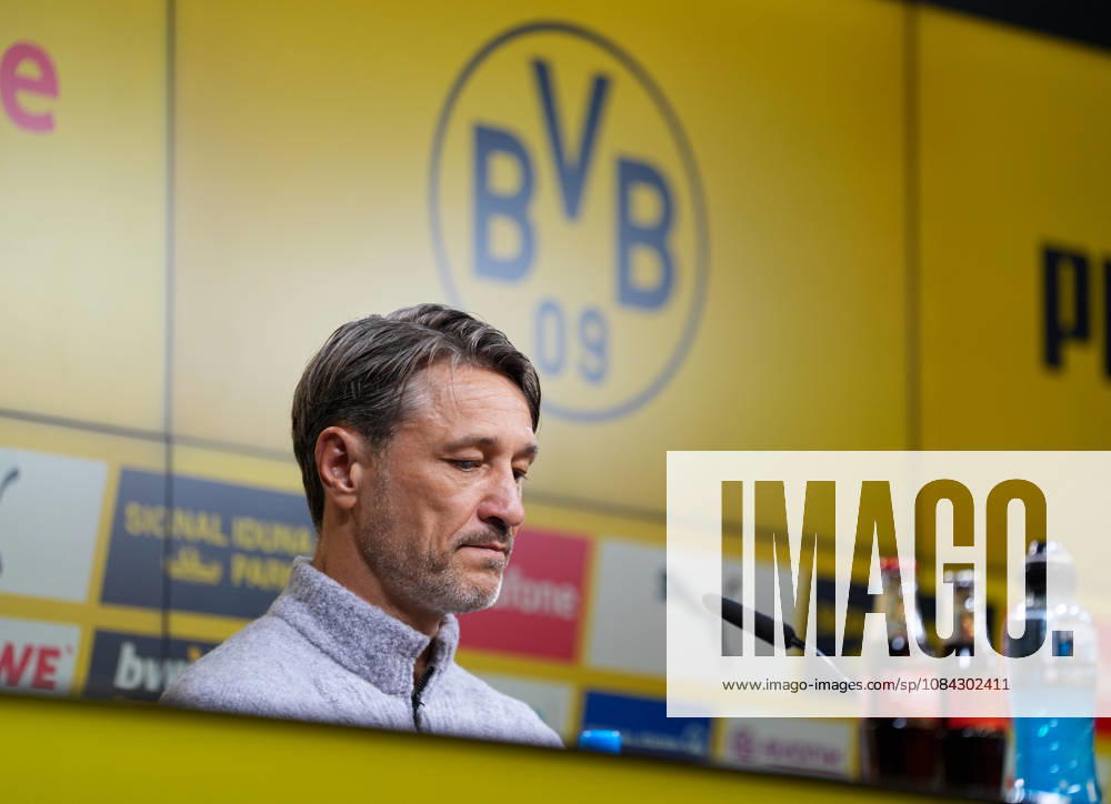 Niko Kovac, head coach of Borussia Dortmund, speaks with media representatives at the postgame press conference, GER, Borussia Dortmund vs. SV Werder Bremen, Bundesliga 1, Matchday 5, 2026–27 season, SIGNAL IDUNA PARK, Dortmund, October 9, 2026. DFL regulations prohibit any use of photographs as image sequences and or quasi-video. Borussia Dortmund vs. SV Werder Bremen, Bundesliga 1, Matchday 5, 2026–27 season, October 9, 2026, Dortmund