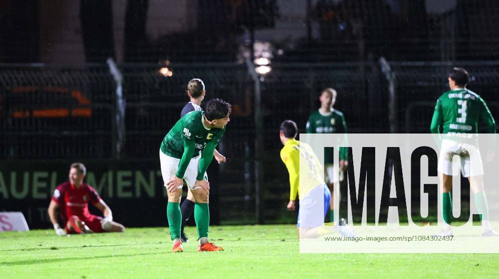 Leipzig, October 9, 2026, Alfred Kunze Sportpark, Soccer, Regionalliga NO, Matchday 12, BSG Chemie Leipzig vs. FSV 63 Luckenwalde, Pictured: Disappointed Chemie players after conceding their second goal,
