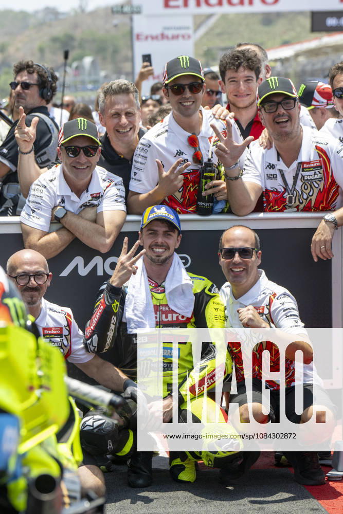 MOTO - MOTO GP - GRAND PRIX OF INDONESIA 2026 DI GIANNANTONIO Fabio (ita), Pertamina Enduro VR46 Racing Team, Ducati Desmosedici GP26, portrait celebrates his third of the qualifications during the 2026 MotoGP Pertamina Grand Prix of Indonesia on the Mandalika circuit from October 9 to 11, at West Nusa Tenggara, Indonesia - West Nusa TenggaraIndonesia