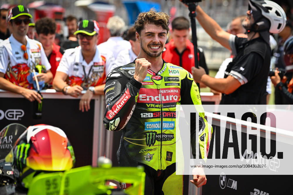 MOTO - MOTO GP - GRAND PRIX OF INDONESIA 2026 DI GIANNANTONIO Fabio (ita), Pertamina Enduro VR46 Racing Team, Ducati Desmosedici GP26, portrait celebrates his third of the qualifications during the 2026 MotoGP Pertamina Grand Prix of Indonesia on the Mandalika circuit from October 9 to 11, at West Nusa Tenggara, Indonesia - West Nusa TenggaraIndonesia