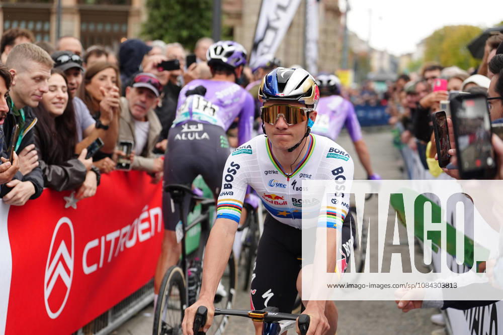 Belgium s Remco Evenepoel of Red Bull - Bora - Hansgrohe during the 120th edition of the Il Lombardia, Tour of Lombardy cycling race, a 239 km one day race from Bergamo to Como on October 10, 2026, Italy.