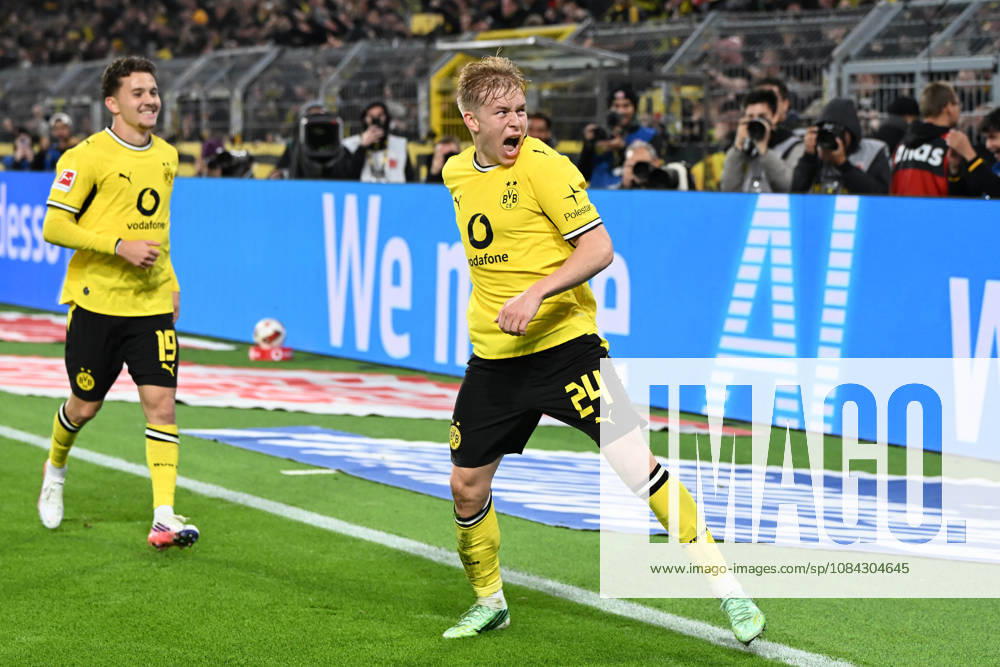 Daniel Svensson of Borussia Dortmund celebrates his goal, making the score 1–0, during the Bundesliga match between Borussia Dortmund and SV Werder Bremen at Signal Iduna Park on October 9, 2026, in Dortmund, Germany. Photo by Ralf Treese, DeFodi Images. Daniel Svensson of Borussia Dortmund celebrates after scoring his team’s first goal during the Bundesliga match between Borussia Dortmund and SV Werder Bremen at Signal Iduna Park on October 9, 2026 in Dortmund, Germany. Photo by Ralf Treese, DeFodi Images. DFB and DFL regulations prohibit any use of photographs as image sequences and or quasi-video. Photo by Ralf Treese, DeFodi Images.