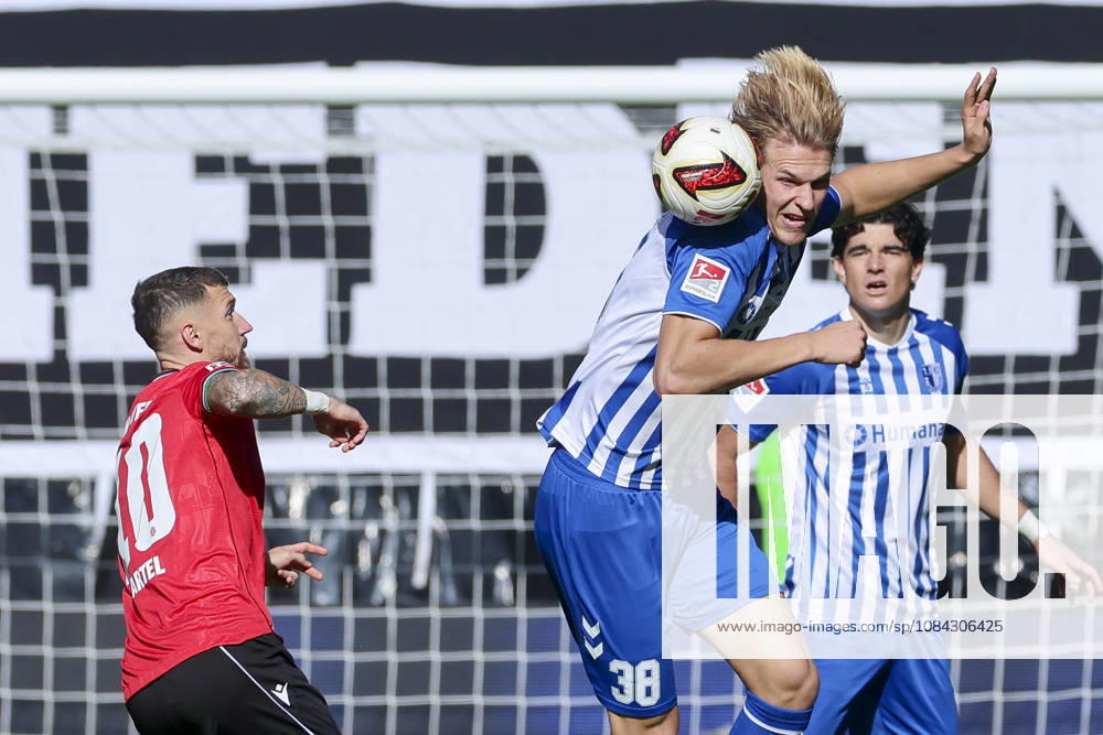 Marcel Hartel of Hannover 96 and Luka Hyrylaeinen of 1 FC Magdeburg battle for the ball during the 2. Bundesliga match between 1 FC Magdeburg and Hannover 96 at the Avnet Arena on October 10, 2026, in Magdeburg, Germany. Photo by Marco Steinbrenner, DeFodi Images. Marcel Hartel of Hannover 96 and Luka Hyrylaeinen of 1 FC Magdeburg battle for the ball during the 2nd Bundesliga match between 1 FC Magdeburg and Hannover 96 at Avnet Arena on October 10, 2026 in Magdeburg, Germany. Photo by Marco Steinbrenner, DeFodi Images. DFB and DFL regulations prohibit any use of photographs as image sequences and or quasi-video. Photo by Marco Steinbrenner, DeFodi Images.