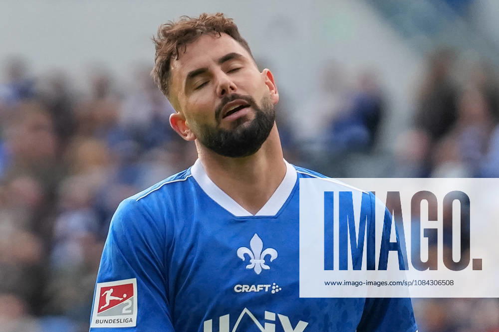 German Soccer 2nd Division 2026–2027, Matchday 7: SV Darmstadt 98 vs. FC Energie Cottbus at Merck Stadium am Böllenfalltor in Darmstadt; Marco Richter (SVD), 5: facial expressions, emotions