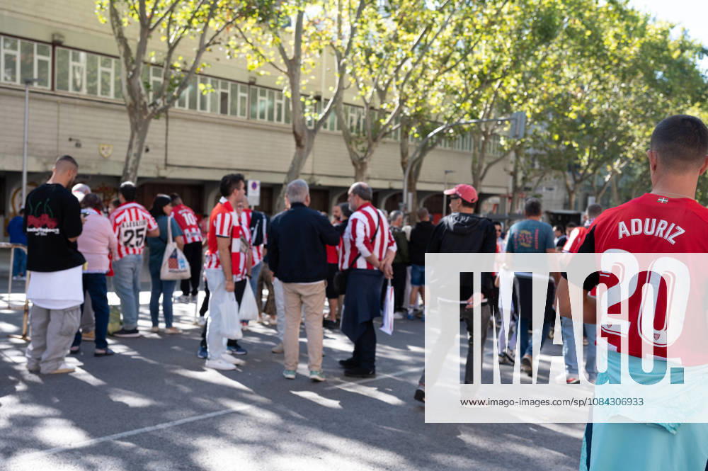 ESP LaLiga EA Sports Rayo Vallecano vs. Athletic Club: Athletic Club fans during the LaLiga EA Sports match between Rayo Vallecano and Athletic Club, played at Vallecas Stadium in Madrid on October 10, 2026, in Spain. Spanish Soccer