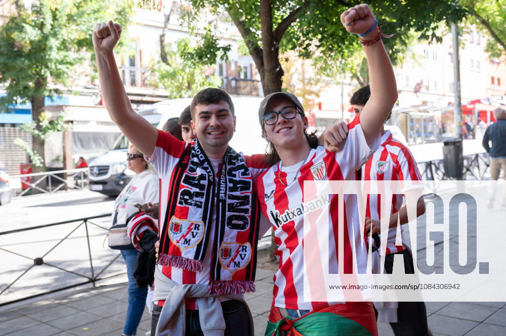 ESP LaLiga EA Sports Rayo Vallecano vs. Athletic Club: Fans of Rayo Vallecano and Athletic Club during the LaLiga EA Sports match between Rayo Vallecano and Athletic Club, played at Vallecas Stadium in Madrid on October 10, 2026, in Spain. Spanish Soccer
