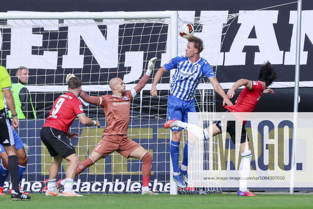 Jean Hugonet of Hannover 96 heads the ball against the post during the 2. Bundesliga match between 1. FC Magdeburg and Hannover 96, Avnet Arena on October 10, 2026, in Magdeburg, Germany. Photo by Marco Steinbrenner, DeFodi Images. Jean Hugonet of Hannover 96 heads the ball against the post during the 2nd Bundesliga match between 1 FC Magdeburg and Hannover 96 at Avnet Arena on October 10, 2026 in Magdeburg, Germany. Photo by Marco Steinbrenner, DeFodi Images. DFB and DFL regulations prohibit any use of photographs as image sequences and or quasi-video. Photo by Marco Steinbrenner, DeFodi Images.
