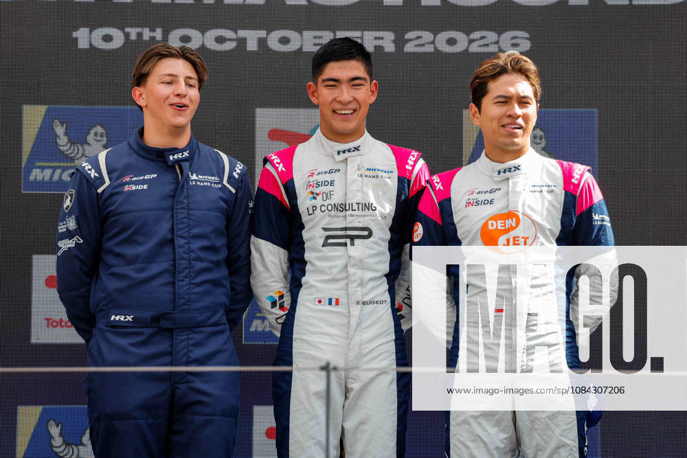 AUTO - MLC 2026 - PORTIMAO 85 FROST Danial (sgp), PEUGEOT Enzo (fra), R-ace GP, Duqueine D09 - Toyota, LMP3, podium, portrait celebration during the 6th round of the 2026 Michelin Le Mans Cup on the Autodromo Internacional do Algarve from October 8 to 10, 2026 in Portimao, Portugal - PortimaoPortugal