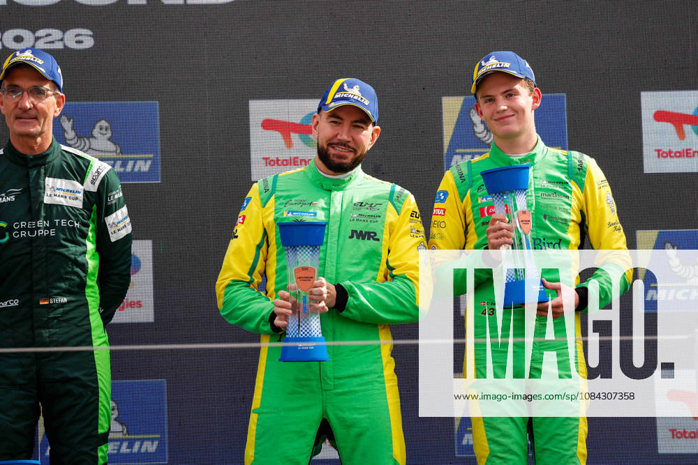 AUTO - MLC 2026 - PORTIMAO 34 BUKHANTSOV Alexander (uae), WINSLOW James (aus), Inter Europol Competition, Ligier JS P325 - Toyota, LMP3 Pro Am, podium, portrait celebration during the 6th round of the 2026 Michelin Le Mans Cup on the Autodromo Internacional do Algarve from October 8 to 10, 2026 in Portimao, Portugal - PortimaoPortugal