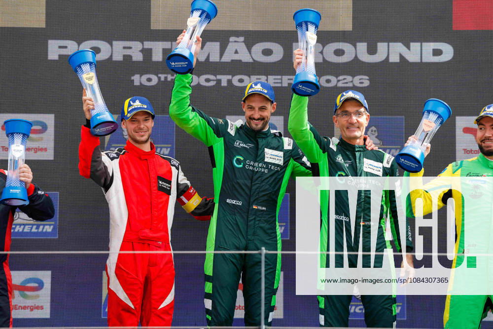 AUTO - MLC 2026 - PORTIMAO 71 AUST Stefan (ger), FERNANDEZ-LASER Felipe (ger), Rinaldi Racing, Ligier JS P325 - Toyota, LMP3 Pro Am, podium, portrait celebration during the 6th round of the 2026 Michelin Le Mans Cup on the Autodromo Internacional do Algarve from October 8 to 10, 2026 in Portimao, Portugal - PortimaoPortugal