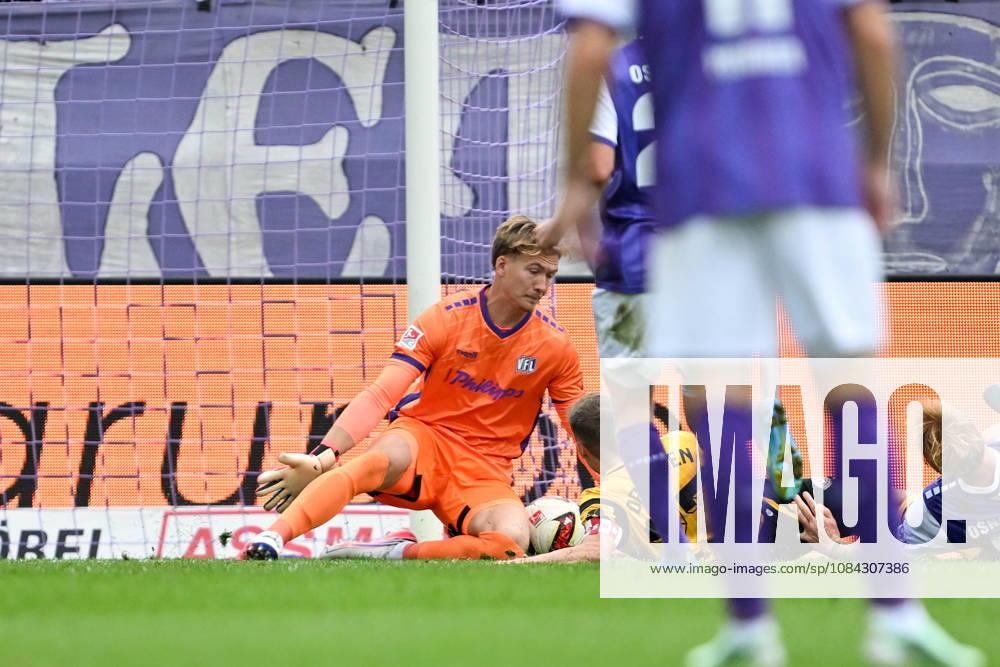 2. Bundesliga, Matchday 26, VfL Osnabrück vs. Dynamo Dresden on October 10, 2026, at Bremer Brücke in Osnabrück; Goal: 0–1; Scorer: Niklas Hauptmann of Dresden, who scored the goal to make it 0–1 MT