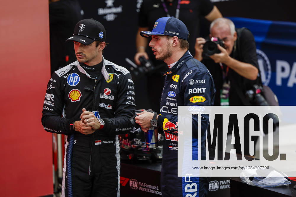 F1 - SINGAPORE GRAND PRIX 2026 LECLERC Charles (mco), Scuderia Ferrari SF-26, VERSTAPPEN Max (nld), Red Bull Racing Ford RB22, portrait during the 2026 Formula 1 Singapore Grand Prix, 17th round of the 2026 Formula One World Championship, WM, Weltmeisterschaft from October 9 to 11, 2026 on the Marina Bay Street Circuit, in Singapore, Singapore - SingaporeSingapore
