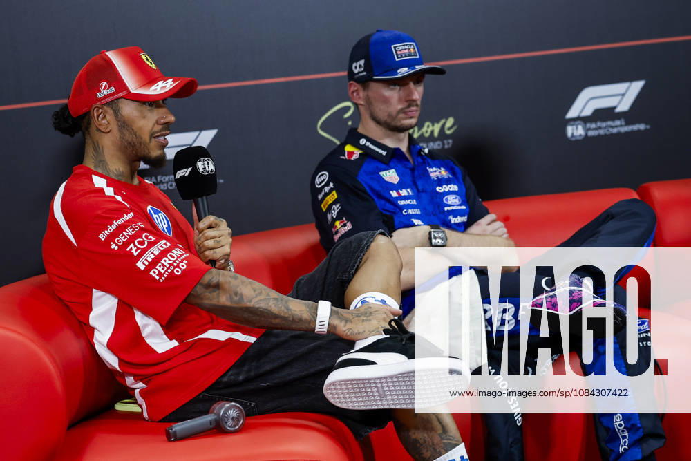 F1 - SINGAPORE GRAND PRIX 2026 Post Sprint Race, press conference, PK, Pressekonferenz HAMILTON Lewis (gbr), Scuderia Ferrari SF-26, portrait during the 2026 Formula 1 Singapore Grand Prix, 17th round of the 2026 Formula One World Championship, WM, Weltmeisterschaft from October 9 to 11, 2026 on the Marina Bay Street Circuit, in Singapore, Singapore - SingaporeSingapore