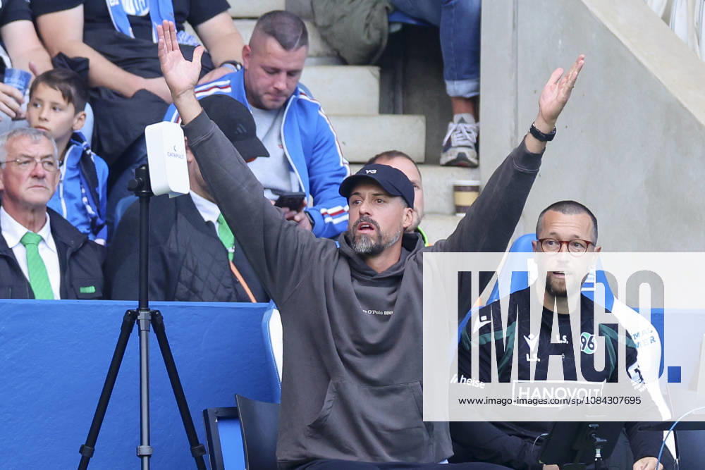 Hannover 96 coach Sandro Wagner gestures during the 2. Bundesliga match between 1. FC Magdeburg and Hannover 96, Avnet Arena on October 10, 2026, in Magdeburg, Germany. Photo by Marco Steinbrenner, DeFodi Images. Coach Sandro Wagner of Hannover 96 gestures during the 2nd Bundesliga match between 1 FC Magdeburg and Hannover 96 at Avnet Arena on October 10, 2026 in Magdeburg, Germany. Photo by Marco Steinbrenner, DeFodi Images. DFB and DFL regulations prohibit any use of photographs as image sequences and or quasi-video. Photo by Marco Steinbrenner, DeFodi Images.