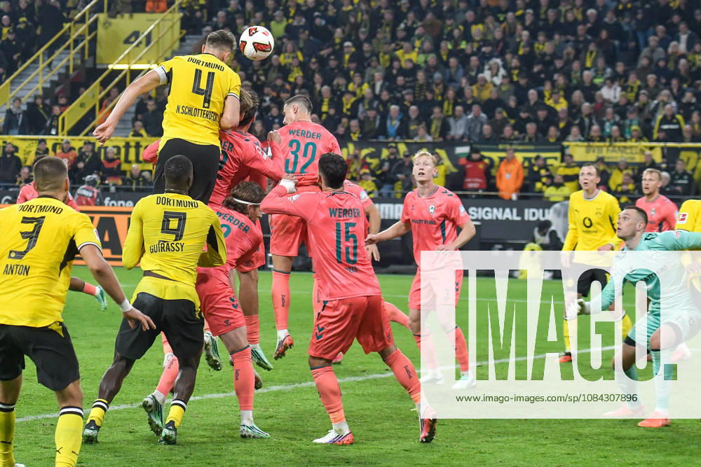 Nico Schlotterbeck (Dortmund 4) scores the goal to make it 2–0 on September 10, 2026 ¢ Soccer ¢ Borussia Dortmund vs. SV Werder Bremen, Signal Iduna Park, Dortmund, DFB and DFL regulations prohibit any use of photographs as image sequences and or quasi-video. NRW, Germany