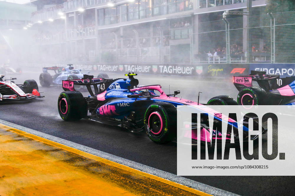 10th October 2026; Marina Bay, Singapore; Formula 1, Singapore Grand Prix, Sprint Race and Qualifying Day; Franco Colapinto (43) of Argentina and BWT Alpine Formula One Team DavidxAsh
