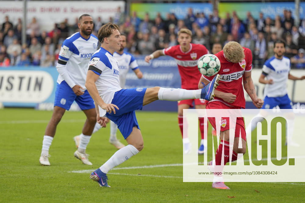 Hänsch Arena, Meppen, GER, 3rd Division, Matchday 9: SV Meppen vs. VfB Stuttgart II, Luis Sprekelmeyer, SV Meppen 19. DFL regulations prohibit any use of photographs as image sequences and or quasi-video. Meppen, Lower Saxony, Hänsch Arena