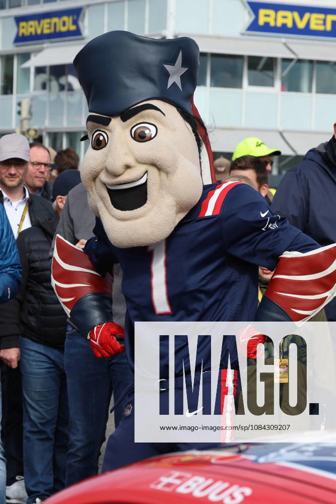 Hockenheim, Germany, October 9–11, 2026; DTM 2026 Season Finale at the Hockenheimring; Saturday, Race 1; Pictured: New England Patriots mascot on the grid at the Hockenheimring, Baden-Württemberg