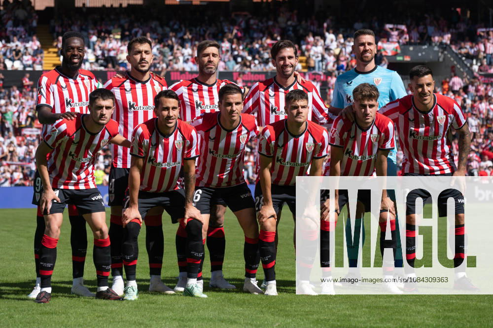 ESP LaLiga EA Sports Rayo Vallecano vs. Athletic Club: Athletic Club s lineup during the LaLiga EA Sports match between Rayo Vallecano and Athletic Club, played at Vallecas Stadium in Madrid on October 10, 2026, in Spain. Spanish Soccer