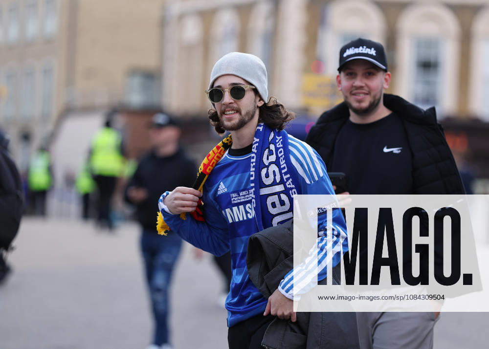 10th October 2026; Stamford Bridge, London, England; Premier League Football, Chelsea versus Bournemouth; Chelsea fan arriving at Stamford Bridge JohnxPatrickxFletcher