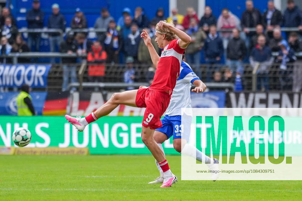 German Soccer, 3rd Division, Matchday 8, Hänsch Arena, Meppen, Emsland, Lower Saxony, SV Meppen vs. VfB Stuttgart U21, VfB Stuttgart II, Tim van der Leij, VfB Stuttgart U21, 9