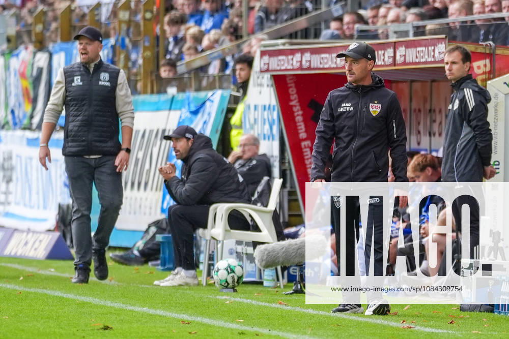 German Soccer, 3rd Division, Matchday 8, Hänsch Arena, Meppen, Emsland, Lower Saxony, SV Meppen vs. VfB Stuttgart U21, VfB Stuttgart II (Coach: Nico Willig), VfB Stuttgart U21 (Coach: Lucas Beniermann), SV Meppen
