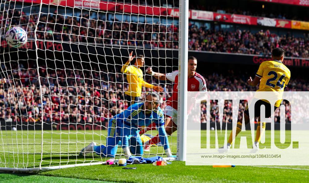 Riccardo Calafiori of Arsenal celebrates scoring a goal after making it 1-1 Arsenal v Leeds United, Premier League, Football, Emirates Stadium, London, UK - 10 Oct 2026London Emirates Stadium United Kingdom