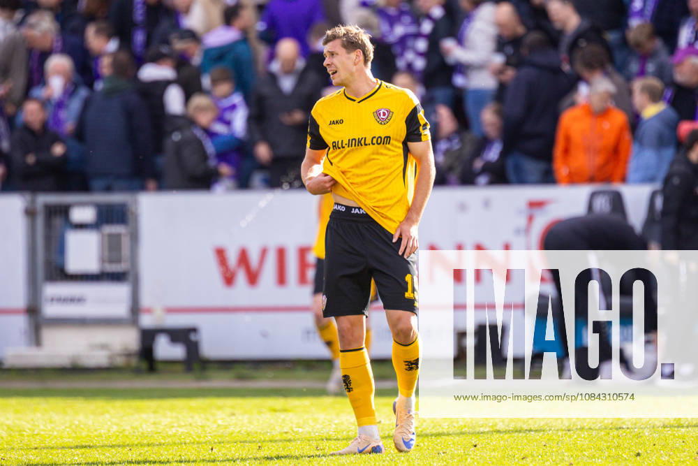 Alexander Rossipal of SG Dynamo Dresden, 19, reacts with disappointment after the 1-1 draw GER, VfL Osnabrück vs. SG Dynamo Dresden, Soccer, 2. Bundesliga, Matchday 7, 2026–2027 season, October 10, 2026 DFL regulations prohibit any use of photographs as image sequences and or quasi-video GER, VfL Osnabrück vs. SG Dynamo Dresden, soccer, 2. Bundesliga, Matchday 7, 2026–2027 season, October 10, 2026, Osnabrück