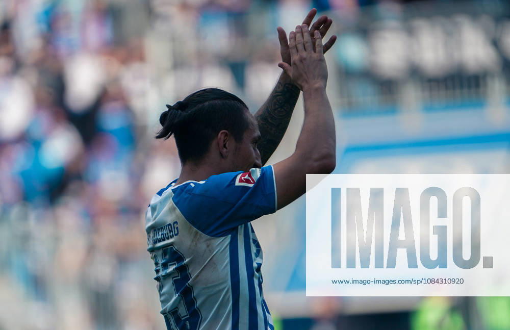 Germany Soccer 2. Bundesliga 2026–2027, Matchday 7: 1. FC Magdeburg vs. Hannover 96, Avnet Arena, Magdeburg; Victory celebration by BarıÅü Atik (Baris Atik), 1. FC Magdeburg, 23
