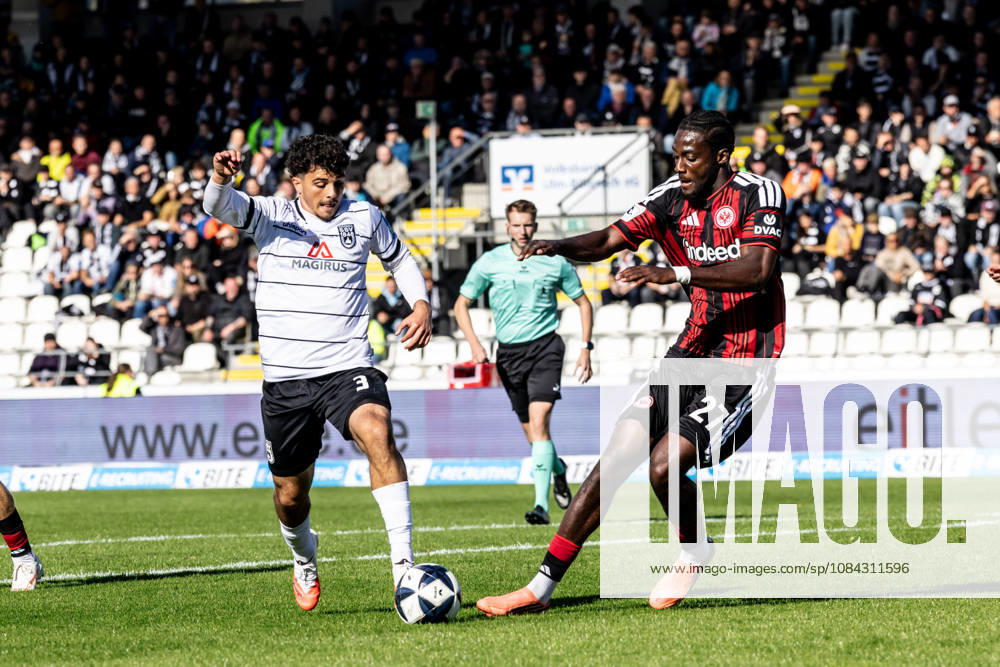 SSV Ulm 1846 Soccer vs. Eintracht Frankfurt II, Soccer, Regionalliga Southwest, Matchday 11, Donaustadion Ulm, October 26, Alexandre Azevedo, SSV Ulm 1846 Soccer, 03, Collin Owusu Etse Eintracht Frankfurt II, 27 SSV Ulm 1846 Soccer vs. Eintracht Frankfurt II, Soccer, Regionalliga Southwest, Matchday 11, Donaustadion Ulm, October 26, 2010; Photo by Lucca Fundel, Ulm Donaustadion, Baden-Württemberg, Germany