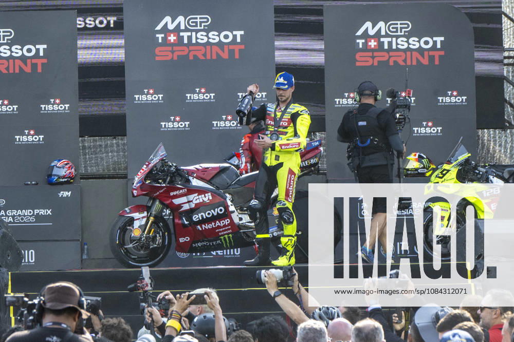 MOTO - MOTO GP - GRAND PRIX OF INDONESIA 2026 DI GIANNANTONIO Fabio (ita), Pertamina Enduro VR46 Racing Team, Ducati Desmosedici GP26, podium, portrait during the 2026 MotoGP Pertamina Grand Prix of Indonesia on the Mandalika circuit from October 9 to 11, at West Nusa Tenggara, Indonesia - West Nusa TenggaraIndonesia