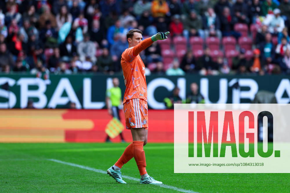 GER, Soccer, Men s, 1st Bundesliga, 2026–2027 season, Matchday 5, FC Augsburg vs. FC Bayern Munich, Manuel Neuer, FC Bayern Munich, 1 DFB DFL regulations prohibit any use of photographs as image sequences and or quasi-video, Augsburg WWK Arena, Bayern, Germany