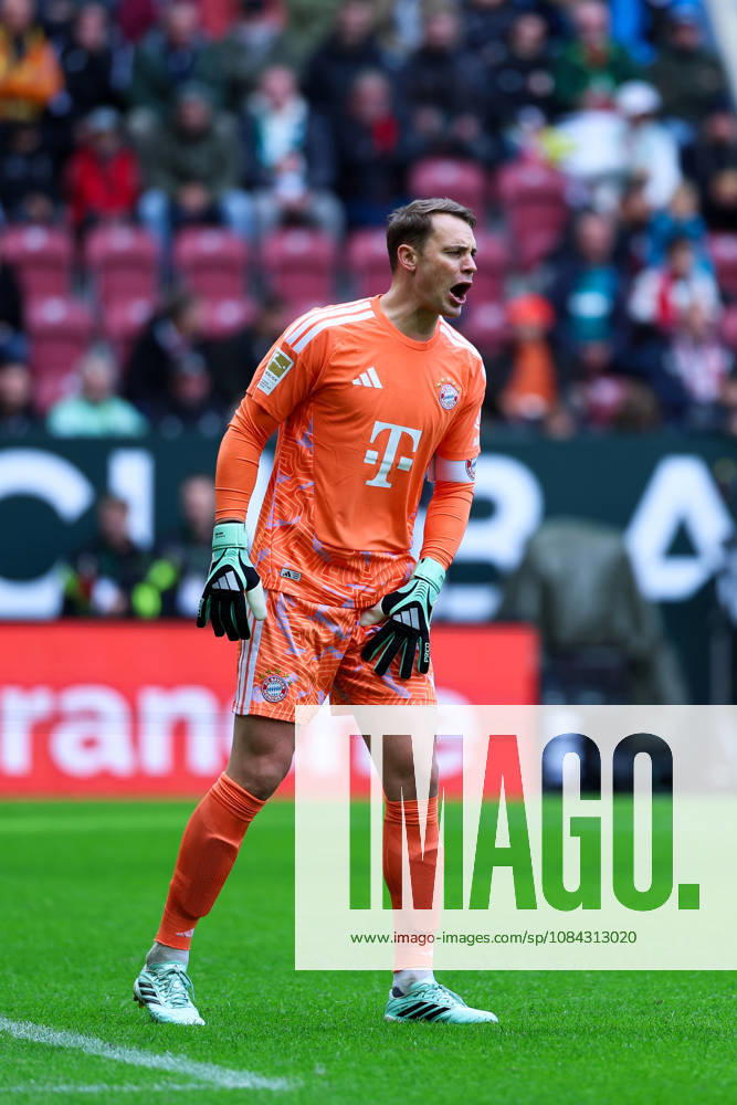 GER, Soccer, Men s, 1st Bundesliga, 2026–2027 season, Matchday 5, FC Augsburg vs. FC Bayern Munich, Manuel Neuer, FC Bayern Munich, 1 DFB DFL regulations prohibit any use of photographs as image sequences and or quasi-video, Augsburg WWK Arena, Bayern, Germany