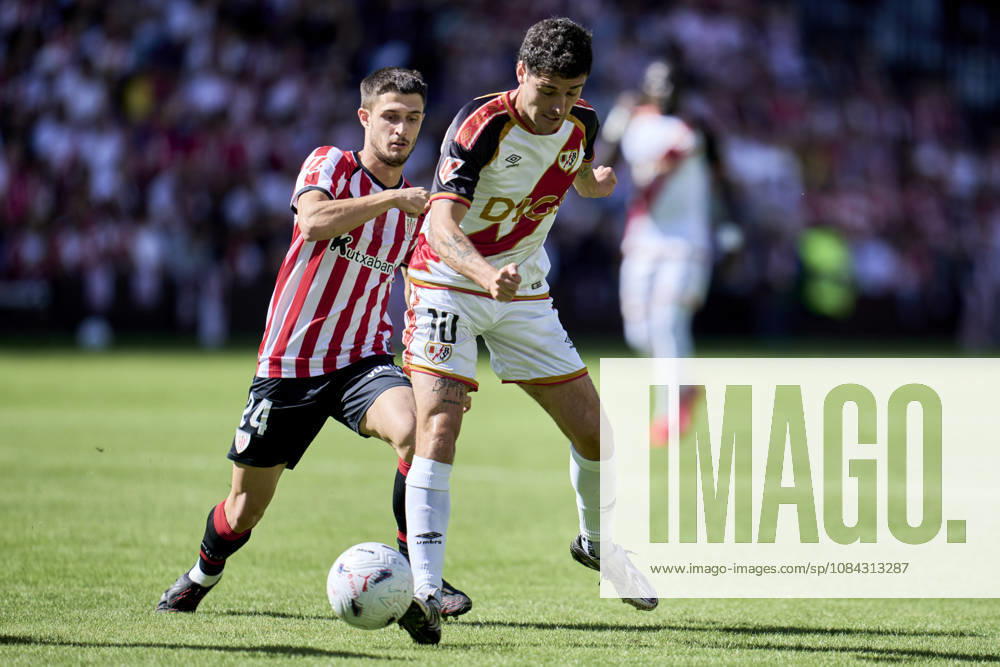Sergio Camello of Rayo Vallecano in action during the Spanish League, LaLiga EA Sports, football match played between Rayo Vallecano and Athletic Club at Vallecas stadium on October 10, 2026, in Madrid, Spain. Madrid Spain - ZUMAa181 20261010_zaa_a181_007