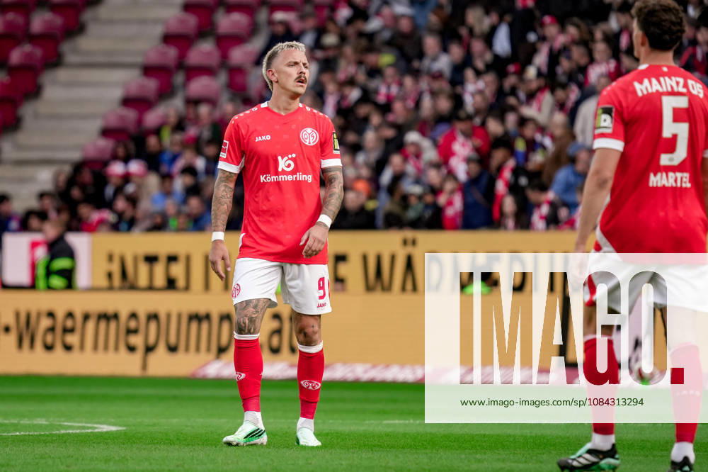 German Soccer Season 2026–2027, 1. Bundesliga, Matchday 5, 1 FSV Mainz 05 vs. Bayer 04 Leverkusen, MEWA Arena, Mainz, Phillip Tietz, 1 FSV Mainz 05, 9 facial expressions, emotions, Mainz, MEWA Arena, Germany