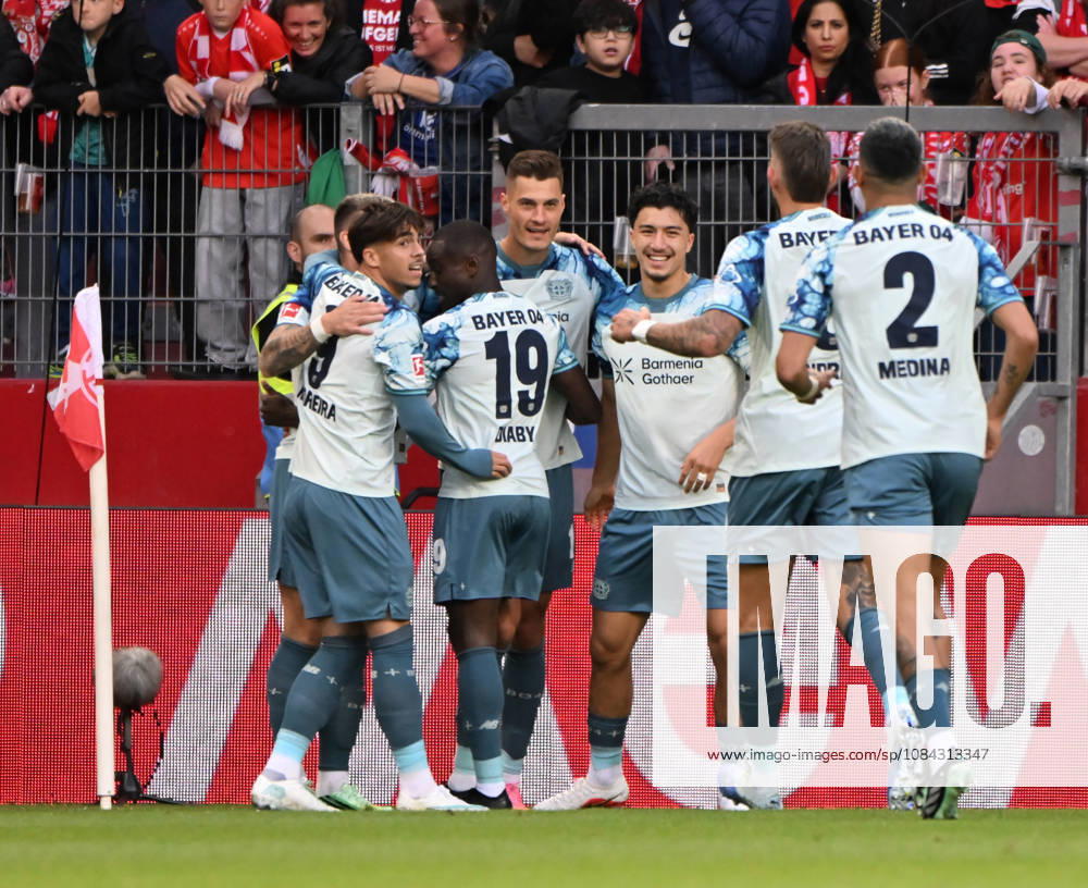 Soccer Bundesliga Season 2026–2027 Mewa Arena Mainz, October 10, 2026, 1:00 p.m. FSV Mainz 05 vs. Bayer Leverkusen, Patrik SCHICK (Bayer Leverkusen), Wed, scored the 2–0 goal. DFL REGULATIONS PROHIBIT ANY USE OF PHOTOGRAPHS AS IMAGE SEQUENCES AND OR QUASI-VIDEO; ; NATIONAL AND INTERNATIONAL NEWS AGENCIES EXCLUDED. German Bundesliga 1 FSV Mainz 05