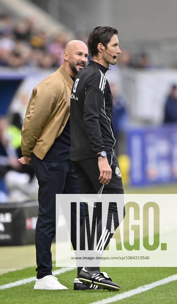 Coach Christian Ilzer of TSG 1899 Hoffenheim gets angry during a discussion with fourth official Dr. Matthias Joellenbeck following Ozan Kabak s injury; TSG 1899 Hoffenheim 05; referee Harm Osmers sends assistant coach off due to head injury from Fels; TSG 1899 Hoffenheim vs. Hamburger SV (HSV), October 10, 2026. DFL regulations prohibit any use of photographs as image sequences and or quasi-video. TSG 1899 Hoffenheim vs. Hamburger SV (HSV)